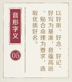莆田起名字好地方-起名流程五